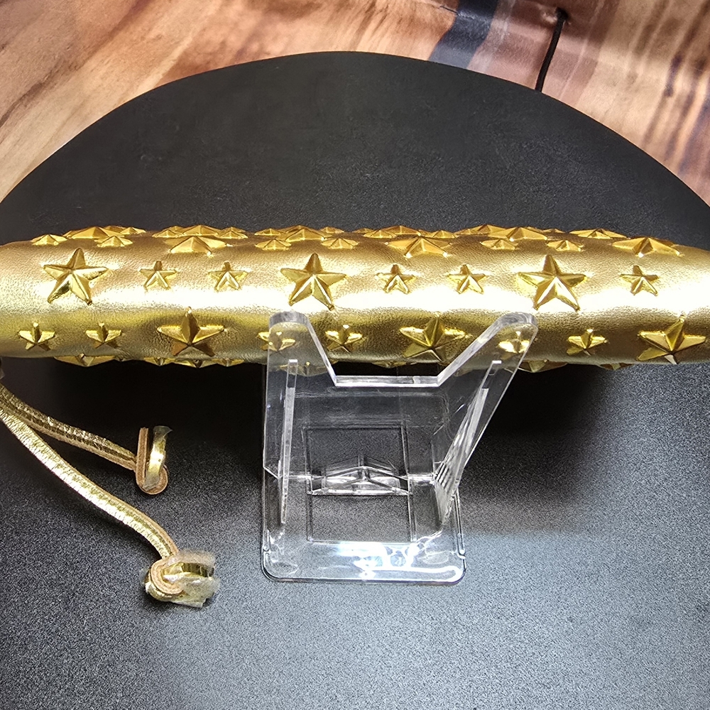 Jimmy Choo Gold Metallic Star-Studded Wallet - NWOT - COA - Picture 5 of 16